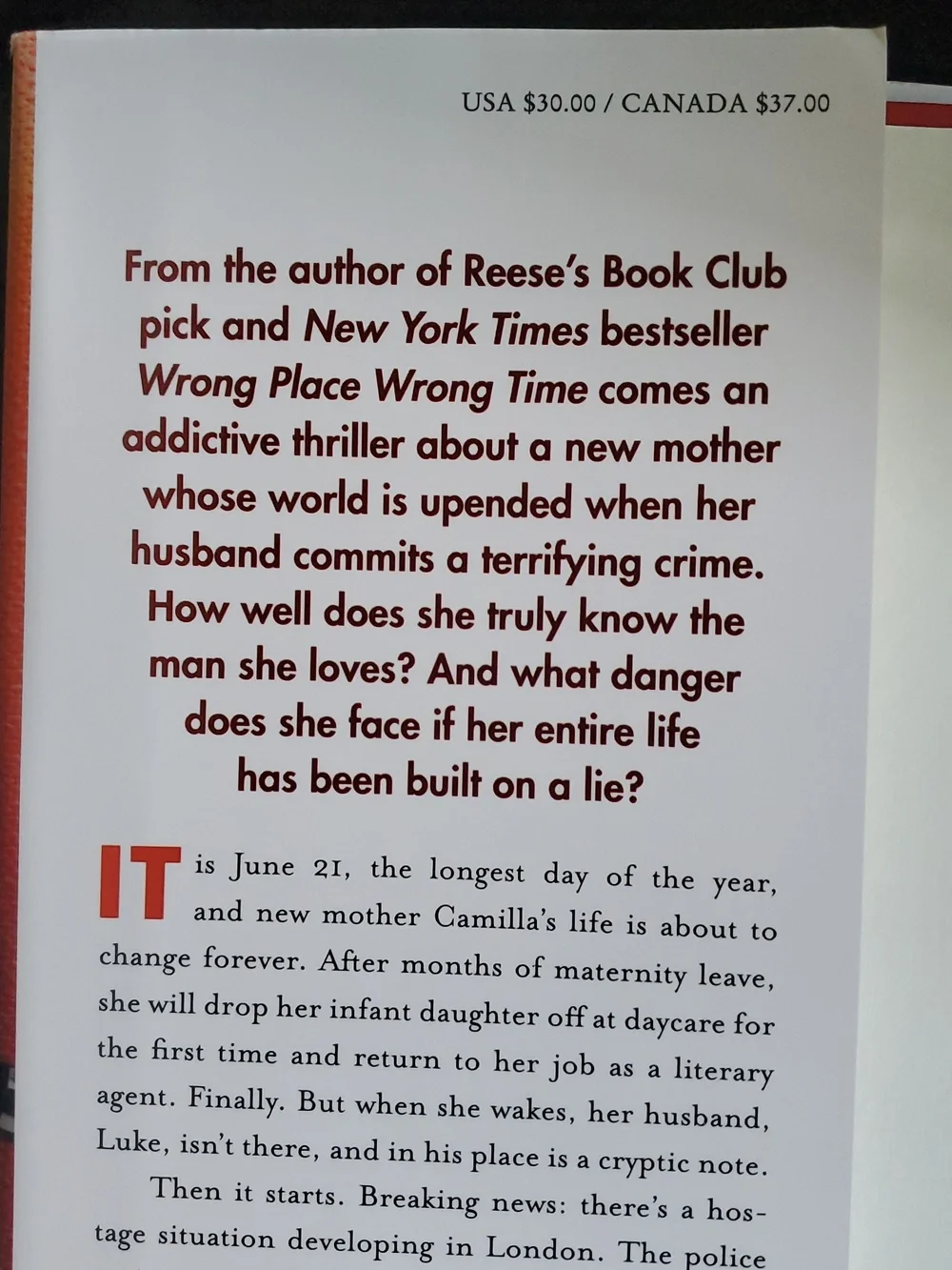 Famous Last Words by Gillian McAllister- Adult Fiction Book
